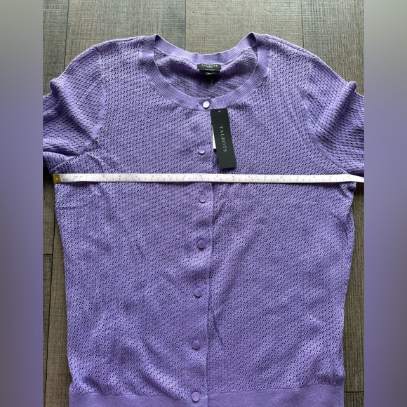 NWT Talbots purple cardigan size PL - Picture 4 of 7